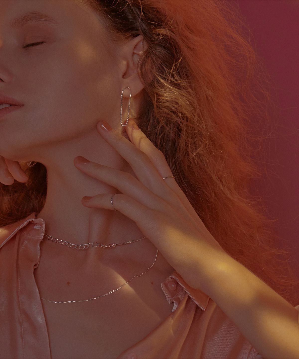 원이너프(ONE ENOUGH) Link Earrings