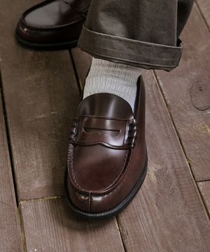 남성용 소가죽 페니로퍼 HS-906_D.BROWN