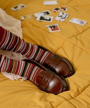 여성용 PU 페니로퍼 HS-4514_BROWN