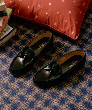 여성용 소가죽 태슬로퍼 HS-303_BLACK