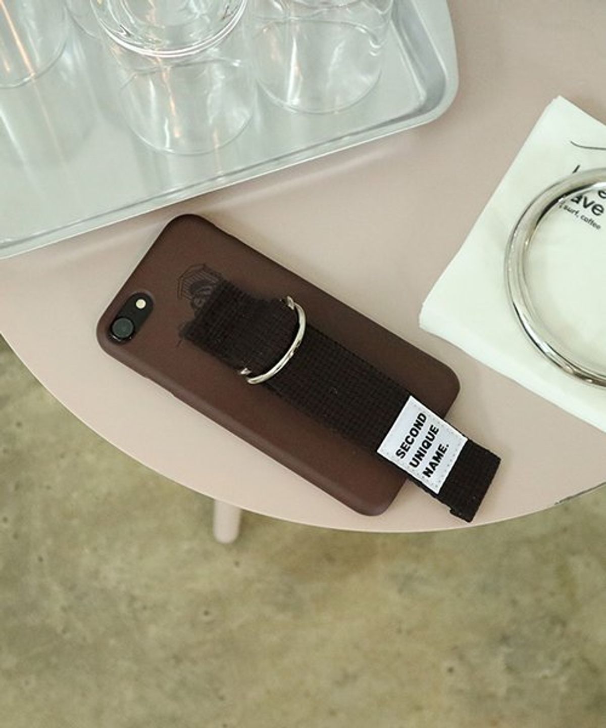 세컨드유니크네임(SECOND UNIQUE NAME) SUN CASE CHOCO BROWN BROWN (ILLUST)