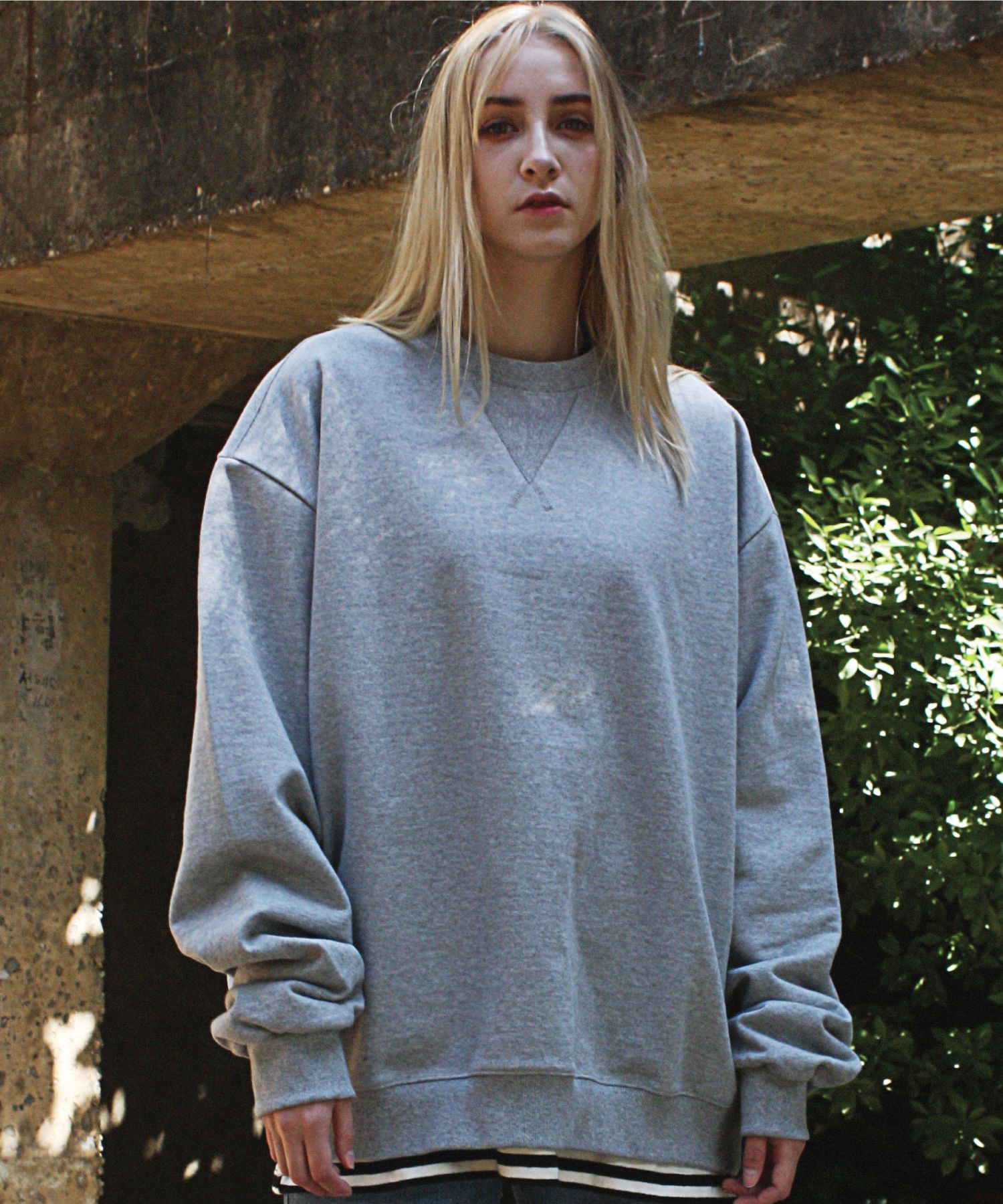 MUSINSA | CPGN STUDIO HEAVYWEIGHT TERRY TRIANGLE SWEATSHIRT GRAY