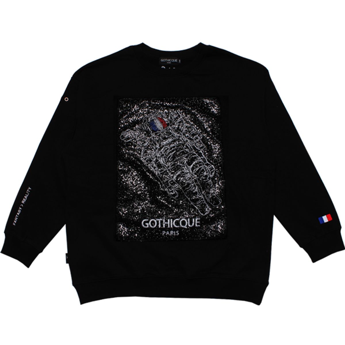 고디크(GOTHICQUE) 우주인 글리터 스웻셔츠