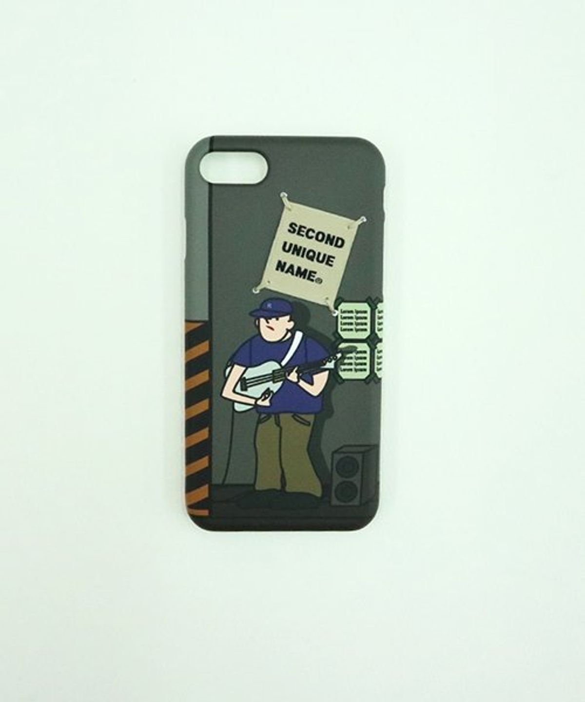 세컨드유니크네임(SECOND UNIQUE NAME) SUN CASE GRAPHIC GUITAR MAN (BEIGE TAG)