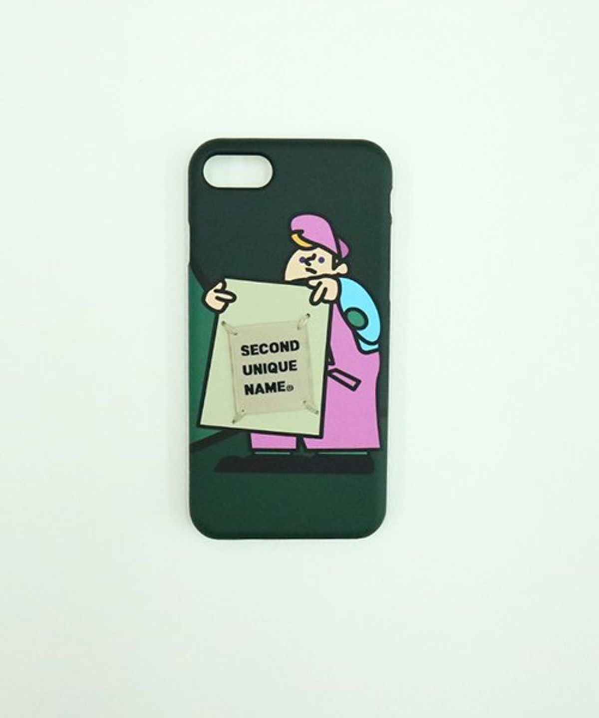 세컨드유니크네임(SECOND UNIQUE NAME) SUN CASE GRAPHIC PICKET MAN (BEIGE TAG)