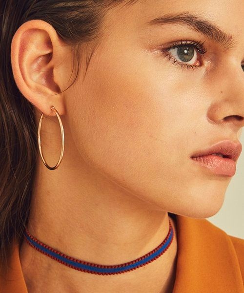 韓国人気★LOVE ME MONSTER★bold rose gold ring earrings 韓国人気☆LOVE ME MONSTER☆bold rose gold ring earrings
