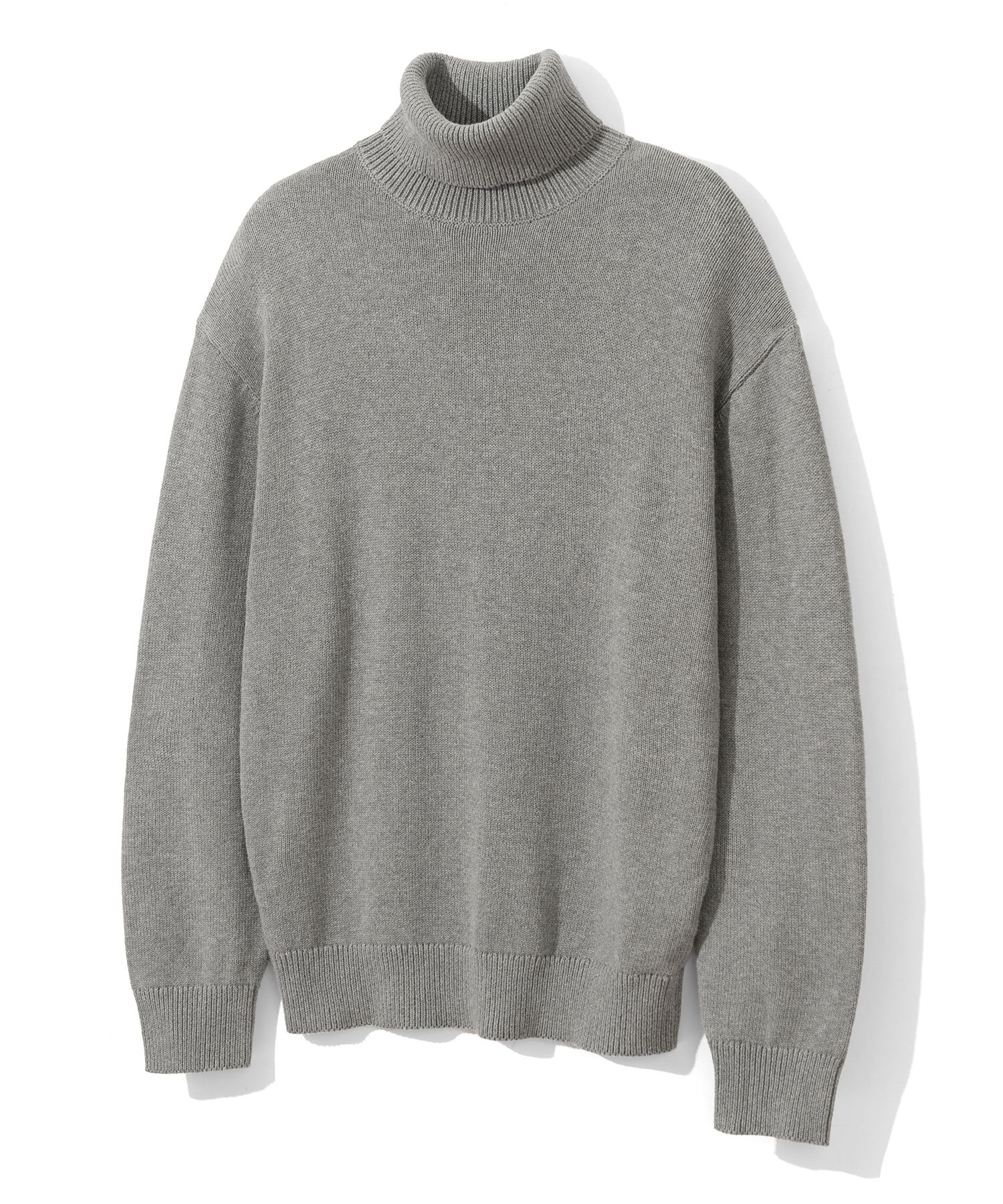 MUSINSA公式 | COSTUME O'CLOCK SOFT BASIC TURTLENECK SWEATER GRAY