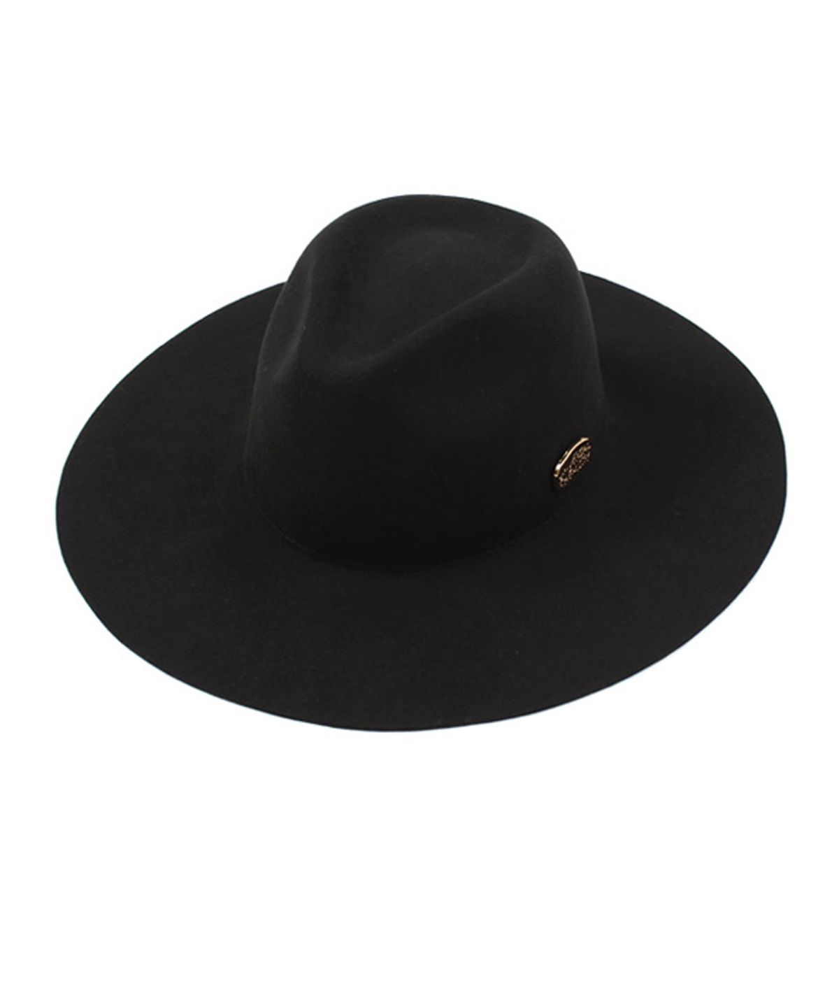 유니버셜 케미스트리(UNIVERSAL CHEMISTRY) Gold Metal Long Wool Fedora BK 메탈롱페도라