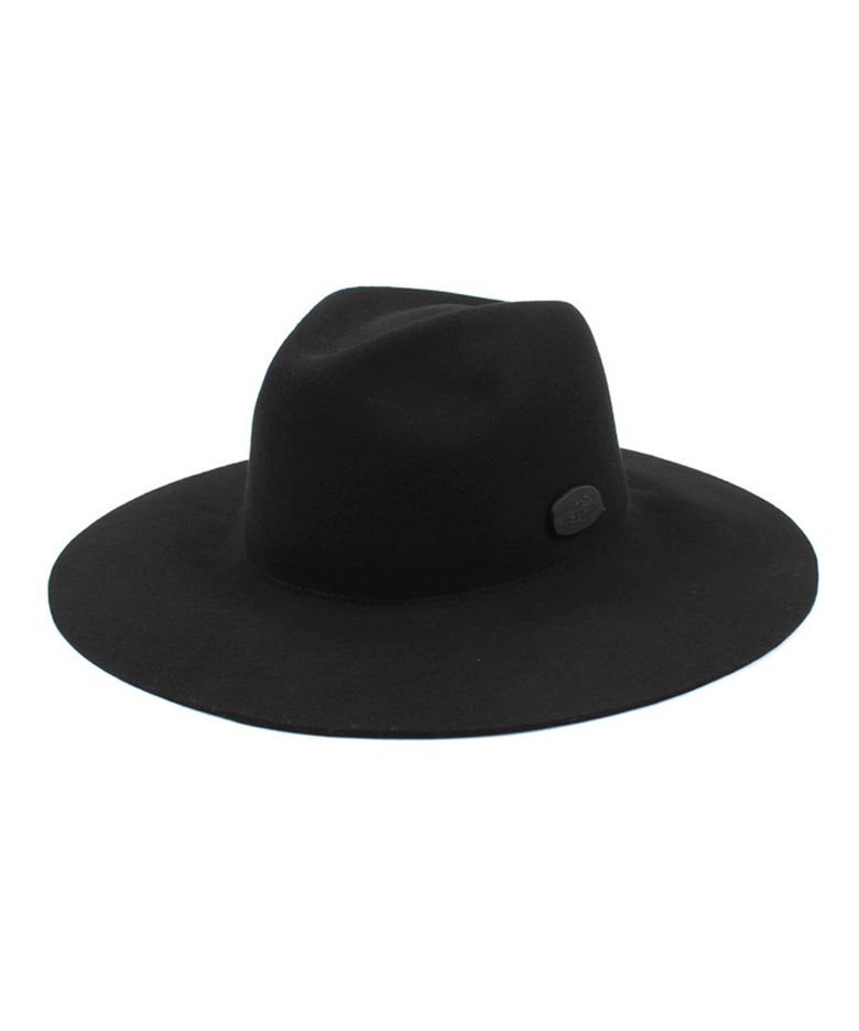 Black Metal Long Wool Fedora BK 메탈롱페도라