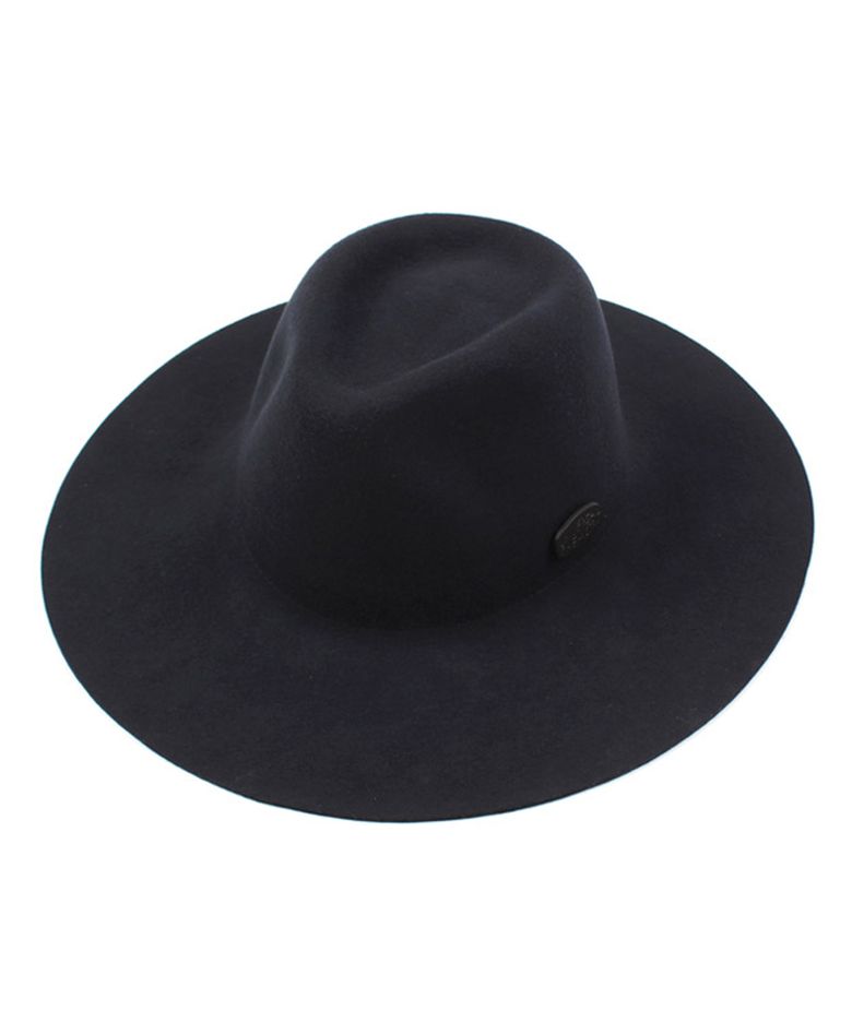 Black Metal Long Wool Fedora NV 메탈롱페도라