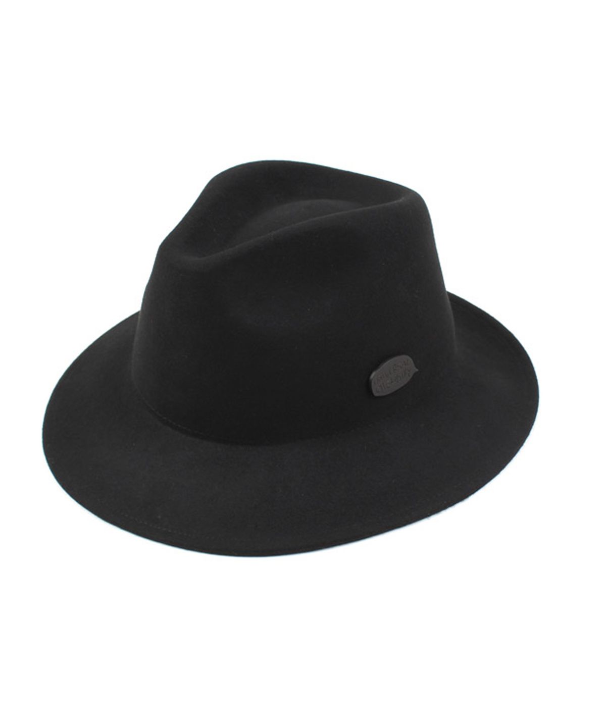 유니버셜 케미스트리(UNIVERSAL CHEMISTRY) Black Metal Short Wool Fedora BK 메탈숏페도라