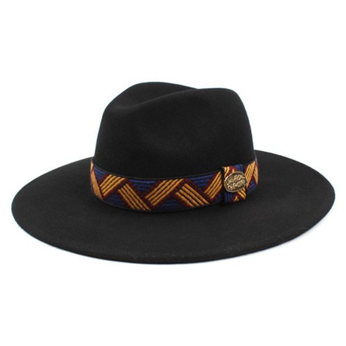 유니버셜 케미스트리(UNIVERSAL CHEMISTRY) Metal Ethnic Line Wool Fedora 에쓰닉라인페도라