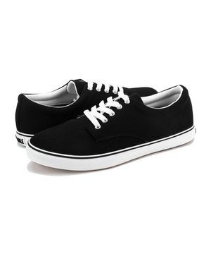 286 그르노블 캔버스 키높이 스니커즈 블랙쿠키