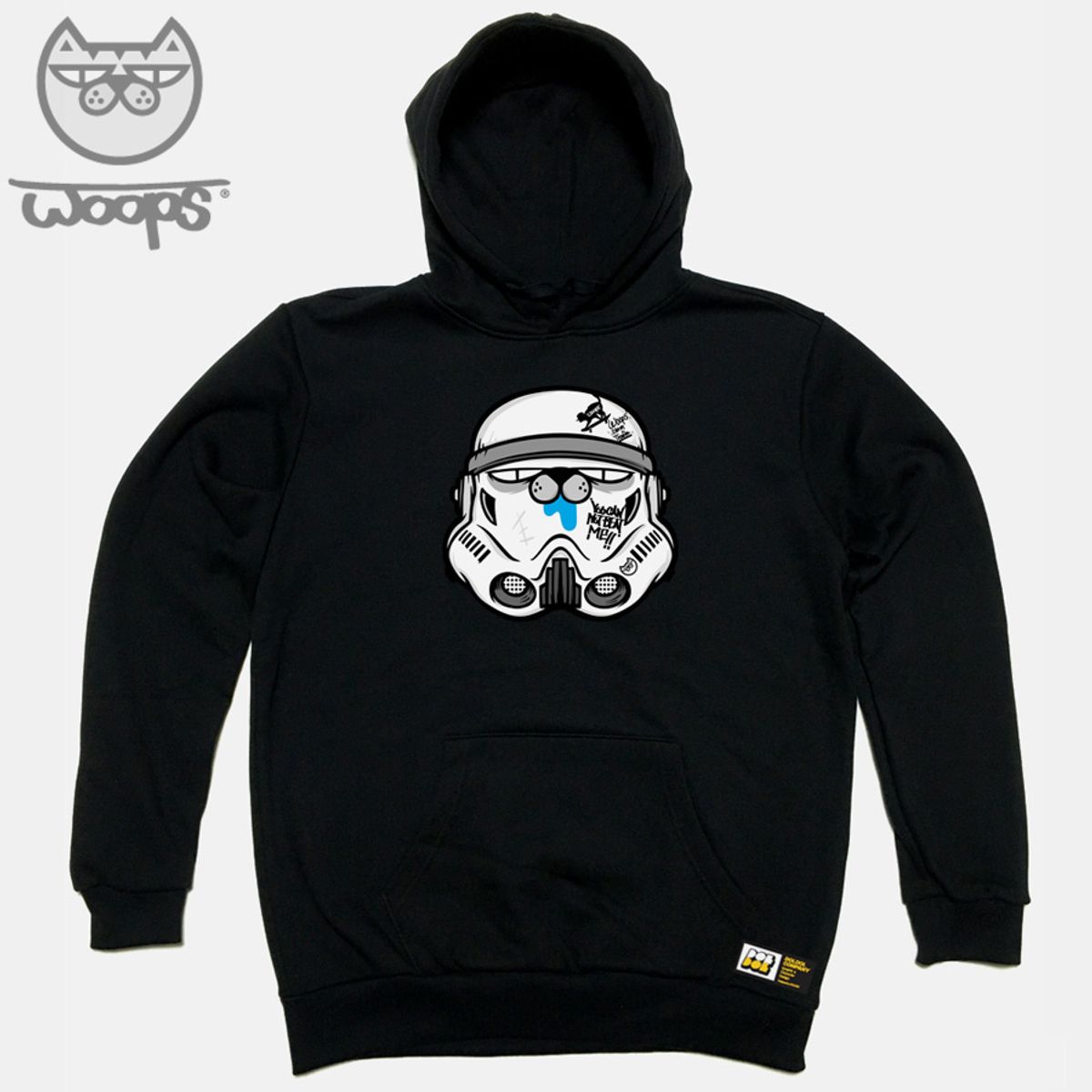 돌돌(DOLDOL) WOOPS_HOODY_32 스케이트보드 고양이 웁스 캐릭터 후드티 후디