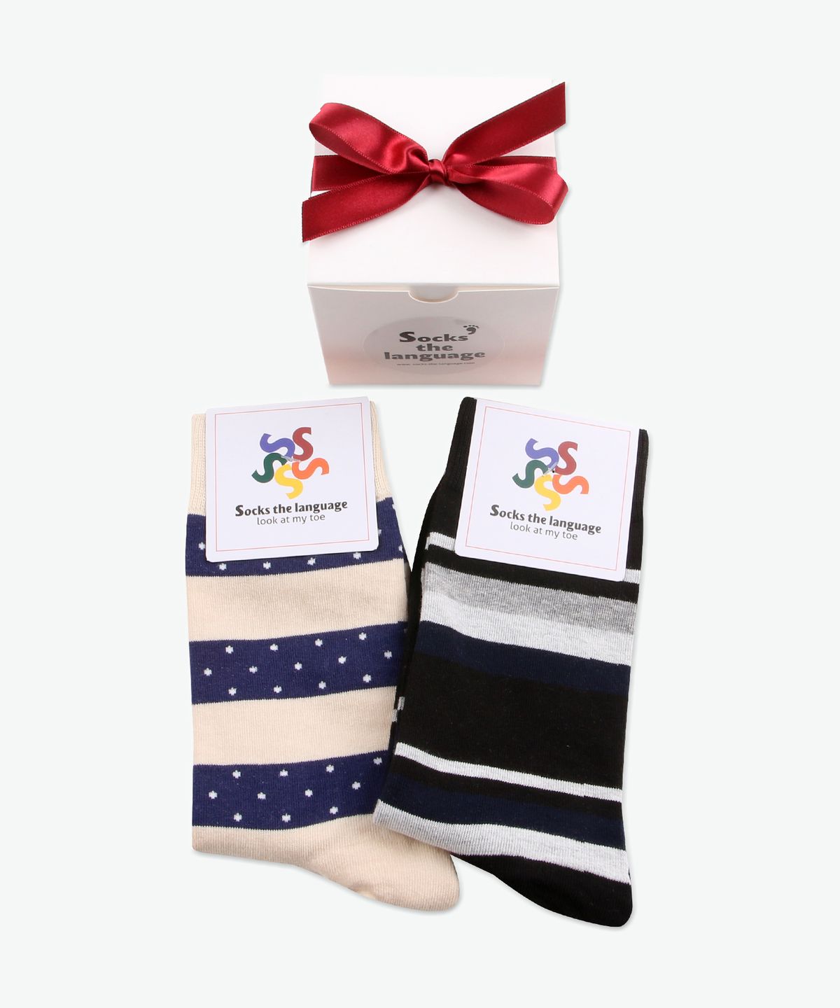 삭스더랭귀지(SOCKS THE LANGUAGE) 아우어 양말 2세트