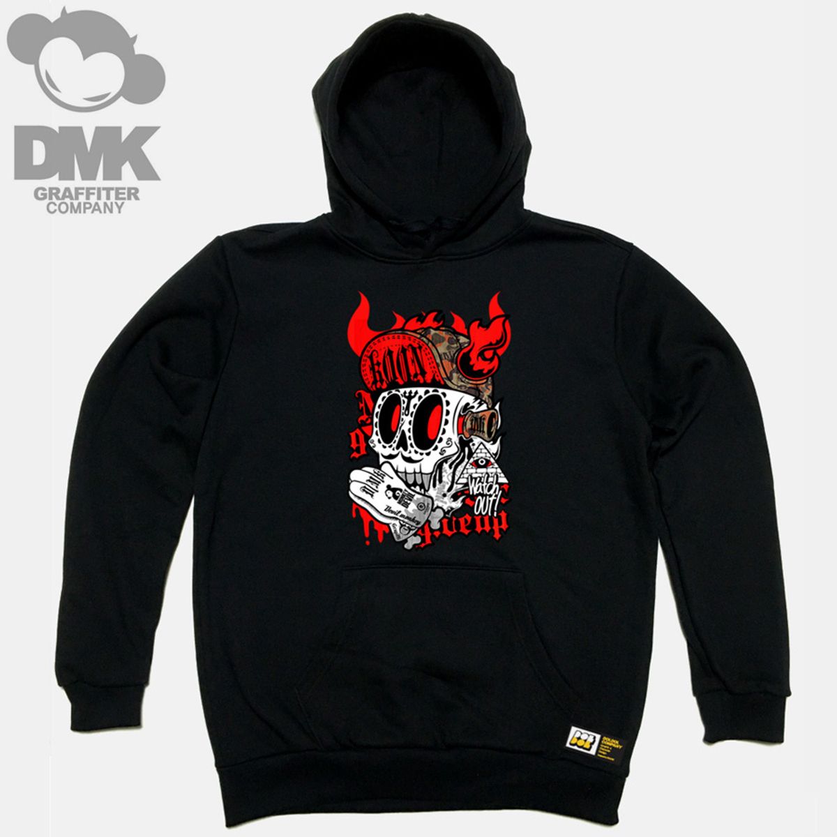 돌돌(DOLDOL) DMK_HOODY_02 그래피티 아티스트 데빌몽키 dmk 캐릭터 후드티 후디