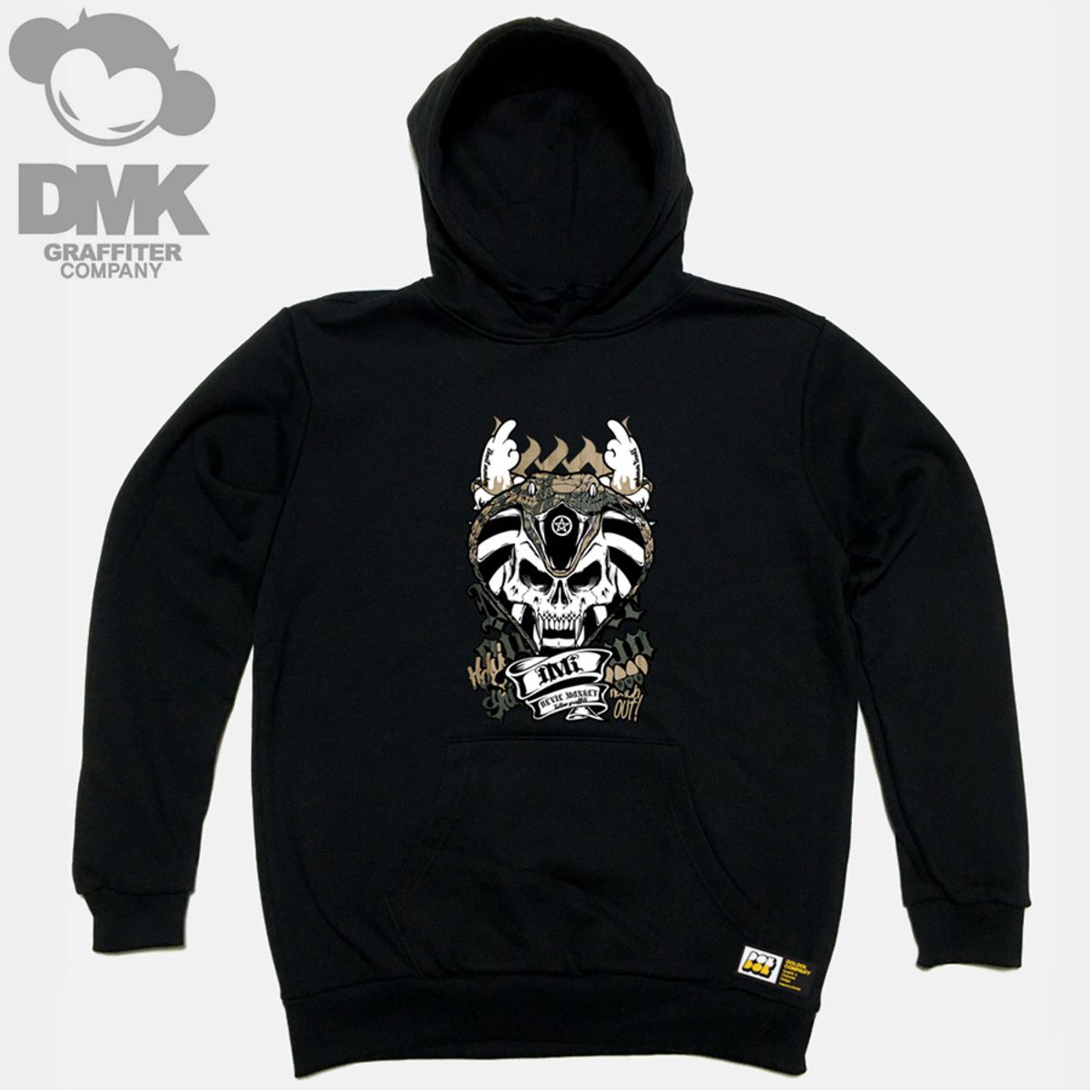 돌돌(DOLDOL) DMK_HOODY_03 그래피티 아티스트 데빌몽키 dmk 캐릭터 후드티 후디