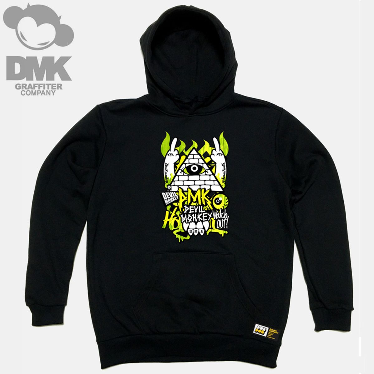 돌돌(DOLDOL) DMK_HOODY_04 그래피티 아티스트 데빌몽키 dmk 캐릭터 후드티 후디