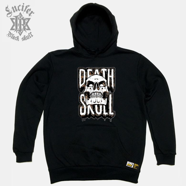 Black-Lucifer-HOODY_03 블랙 루시퍼 데스 스컬 타투 해골 캐릭터 후드티 후디