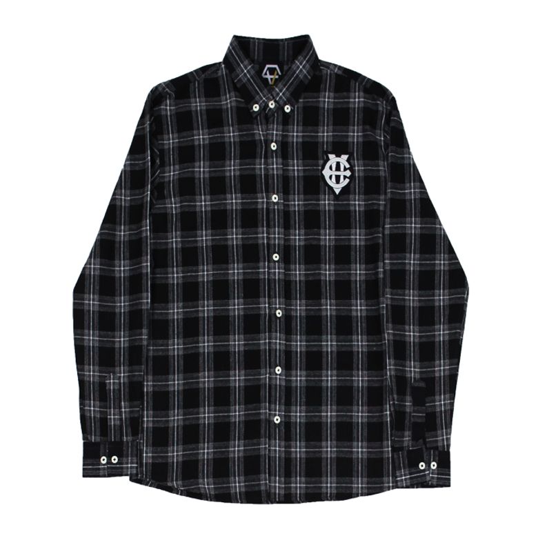 EV Emblem Check Shirts (Black)