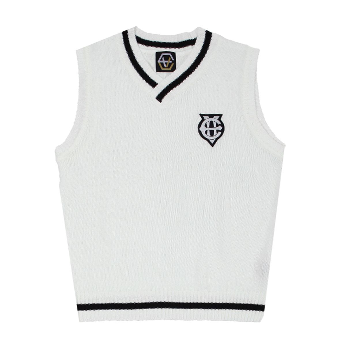 에잇볼륨(EIGHTVOLUME) EV Emblem Vest (Ivory)