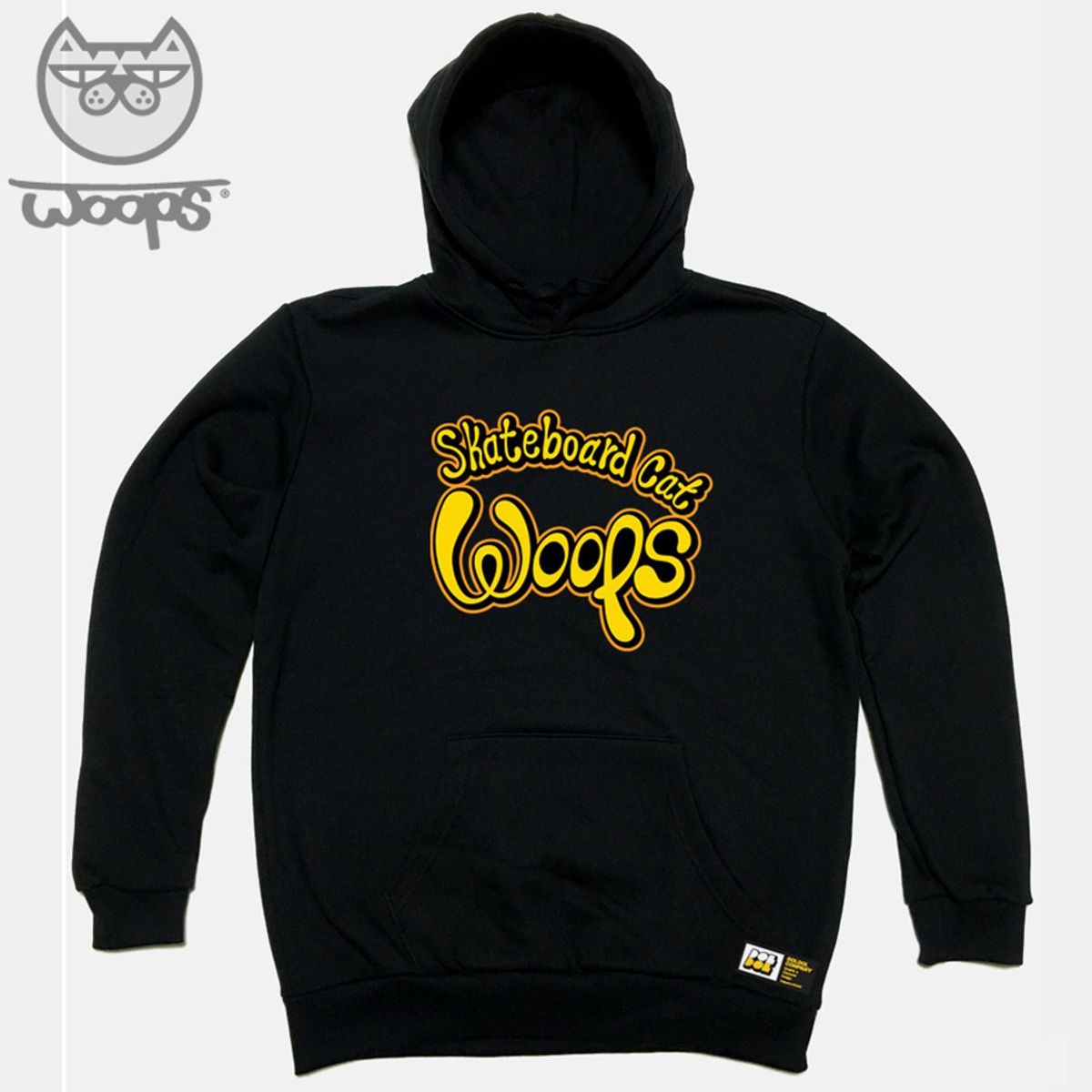 돌돌(DOLDOL) WOOPS_HOODY_30 스케이트보드 고양이 웁스 캐릭터 후드티 후디