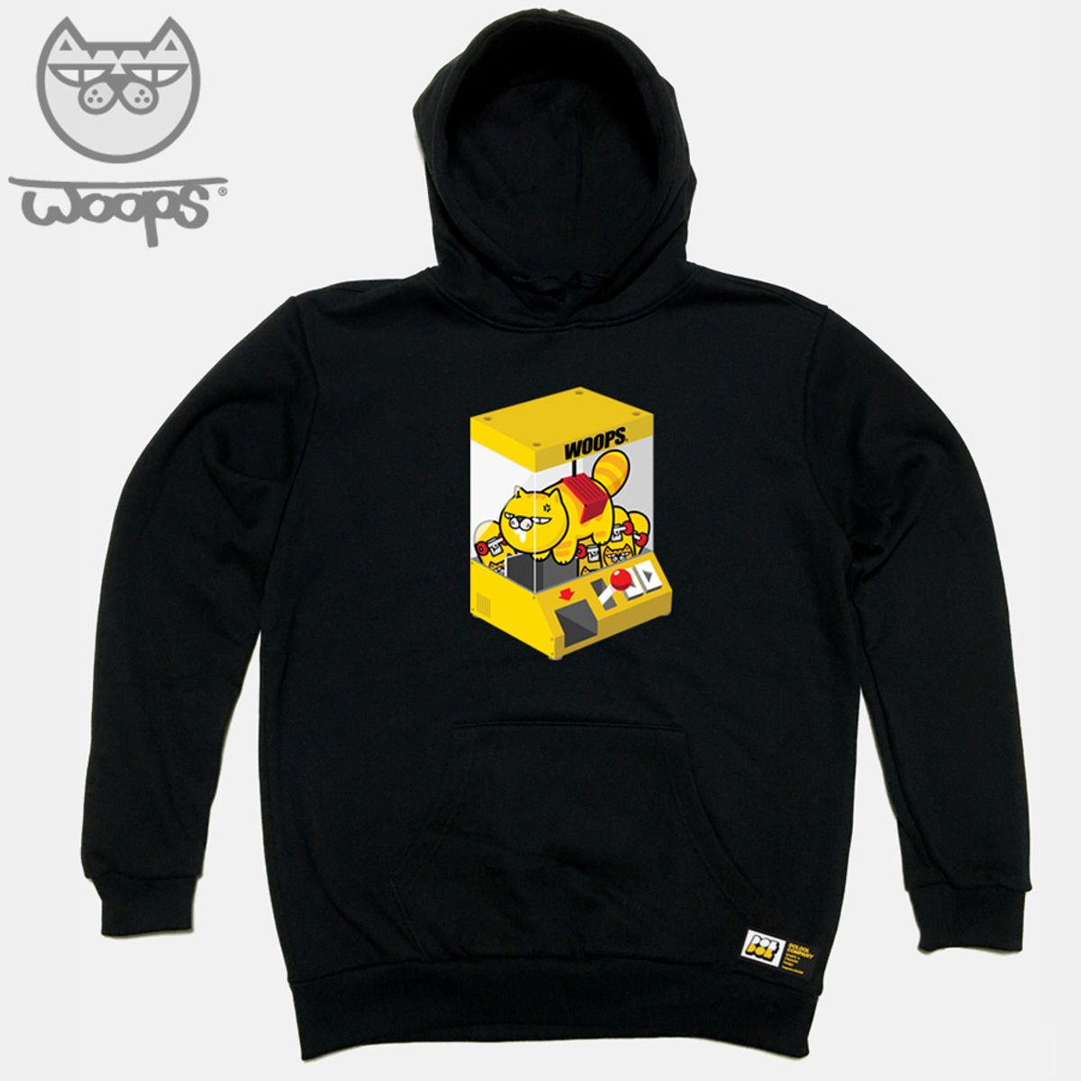 돌돌(DOLDOL) WOOPS_HOODY_37 스케이트보드 고양이 웁스 캐릭터 후드티 후디