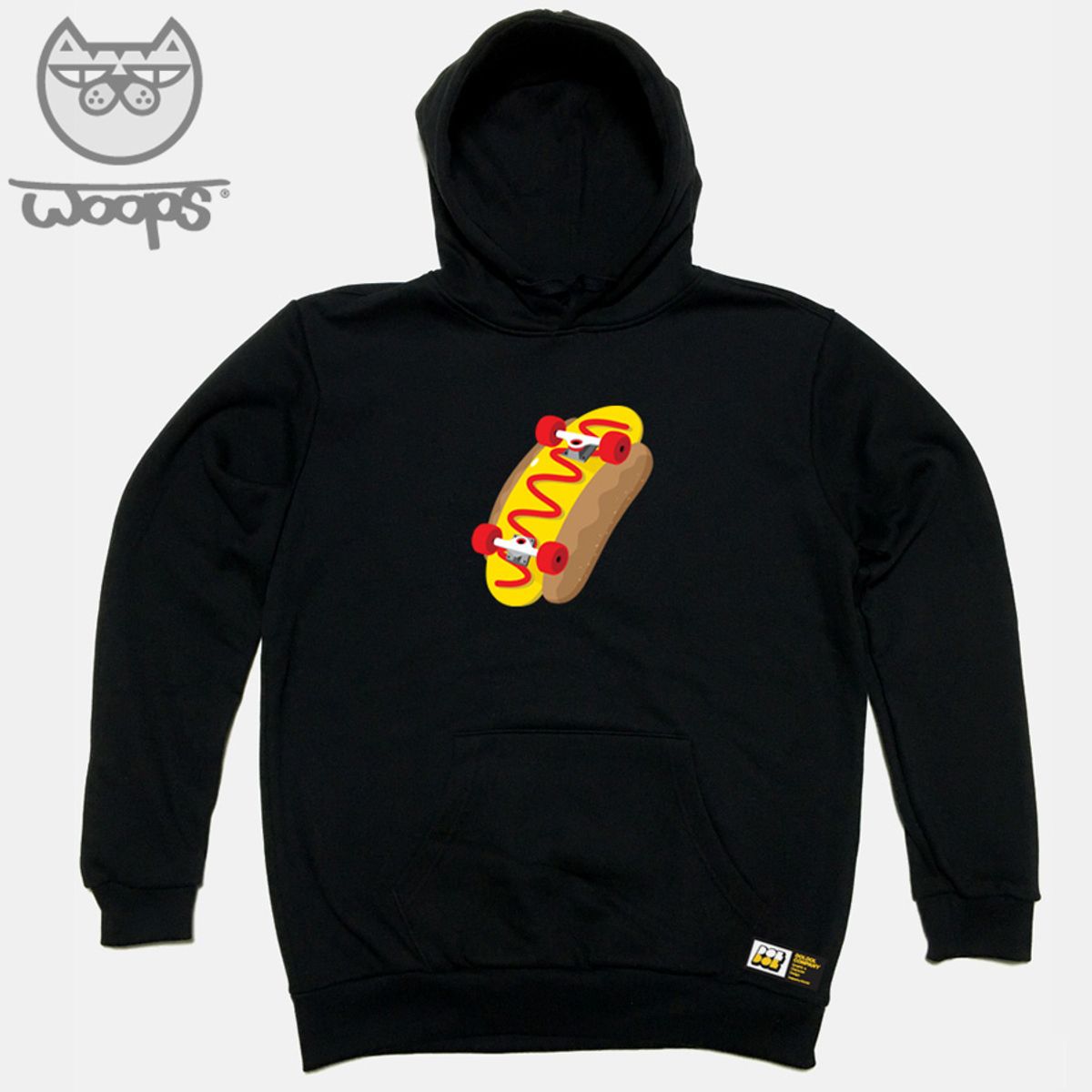 돌돌(DOLDOL) WOOPS_HOODY_39 스케이트보드 고양이 웁스 캐릭터 후드티 후디