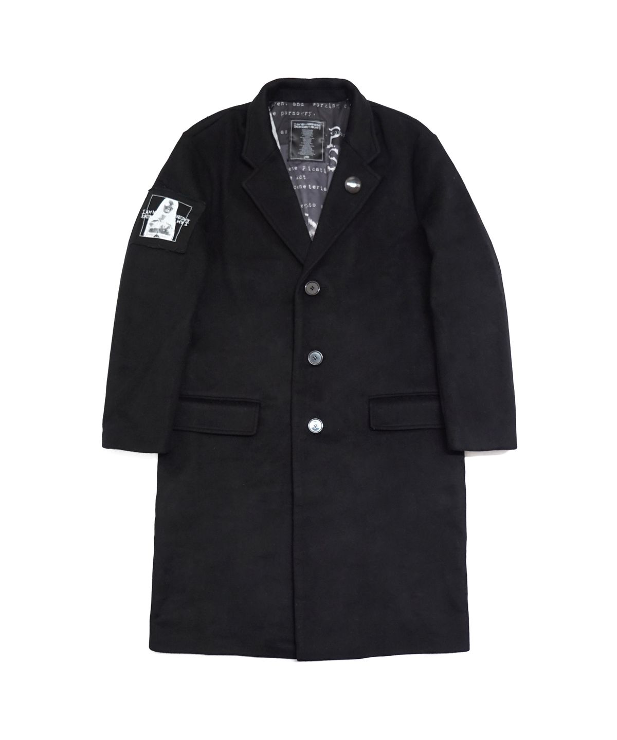 아임낫어휴먼비잉(I AM NOT A HUMAN BEING) Porno 6 Single Coat - Black