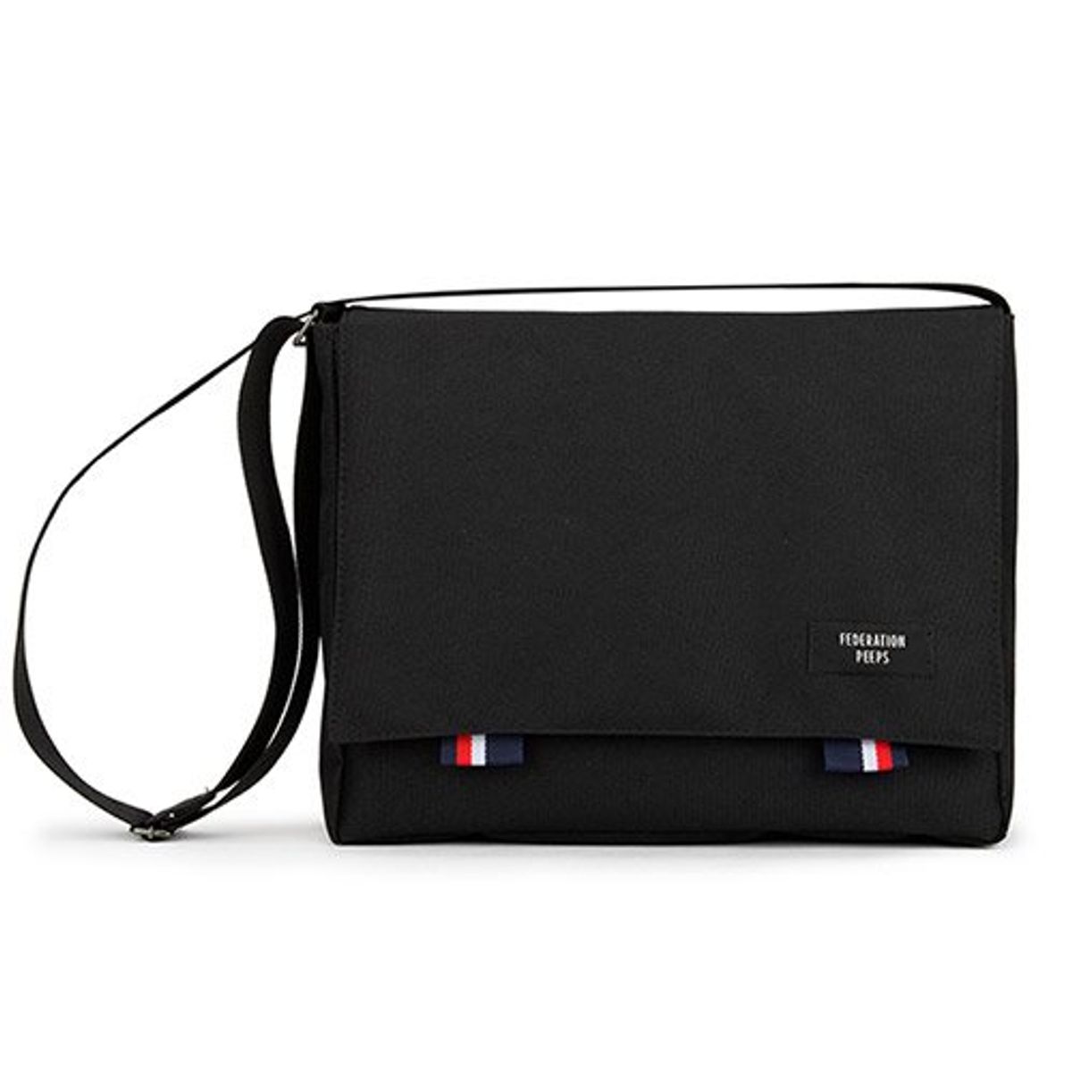 핍스(PEEPS) [핍스] bridge messenger bag(black)