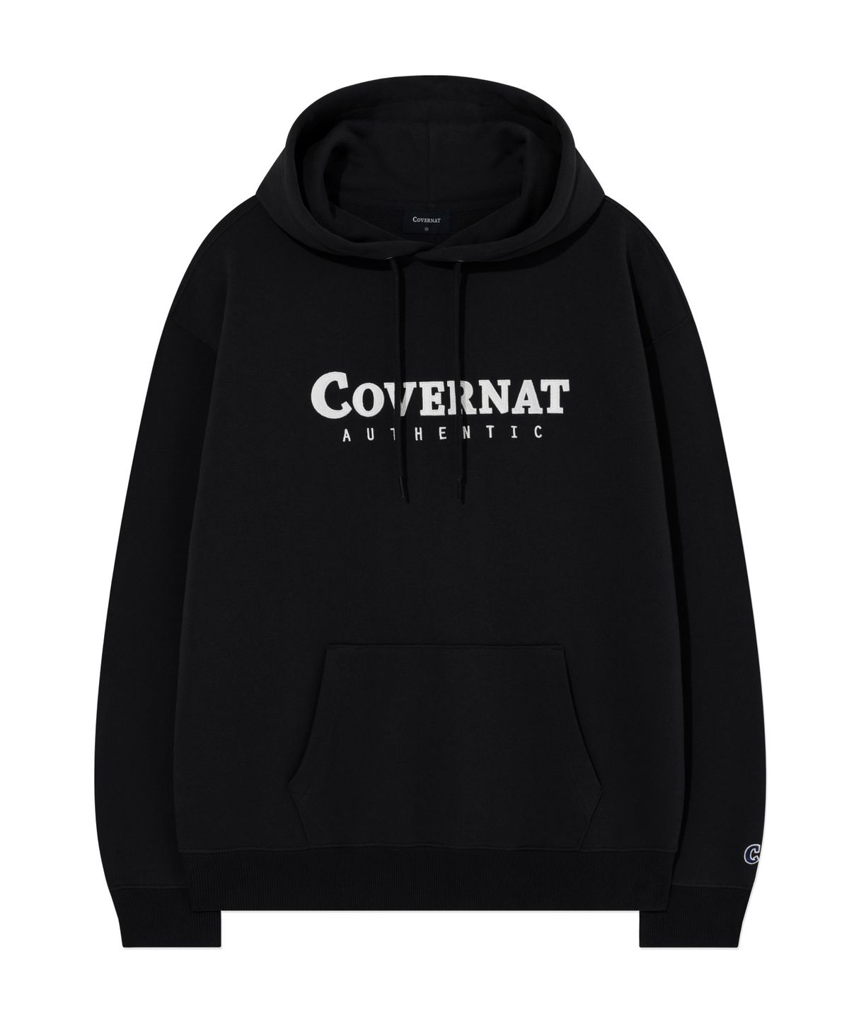 커버낫(COVERNAT) 어센틱 로고 후디 Black