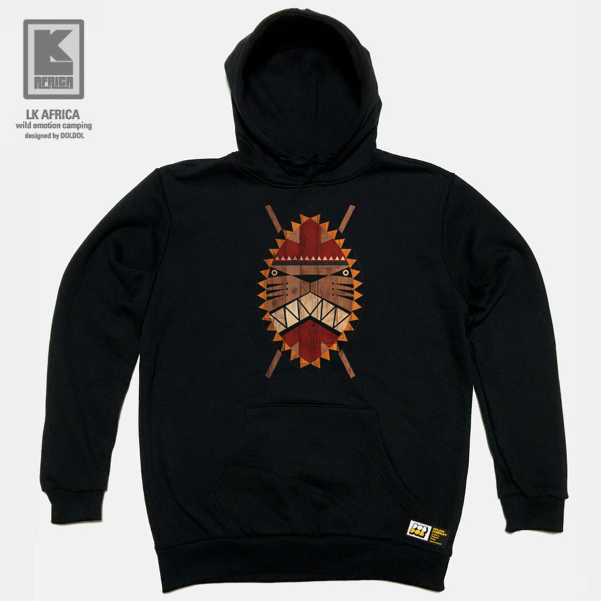 돌돌(DOLDOL) LK-AFRICA_HOODY-06 엘케이 아프리카 캠핑 여행 아웃도어 캐릭터 후드티 후디