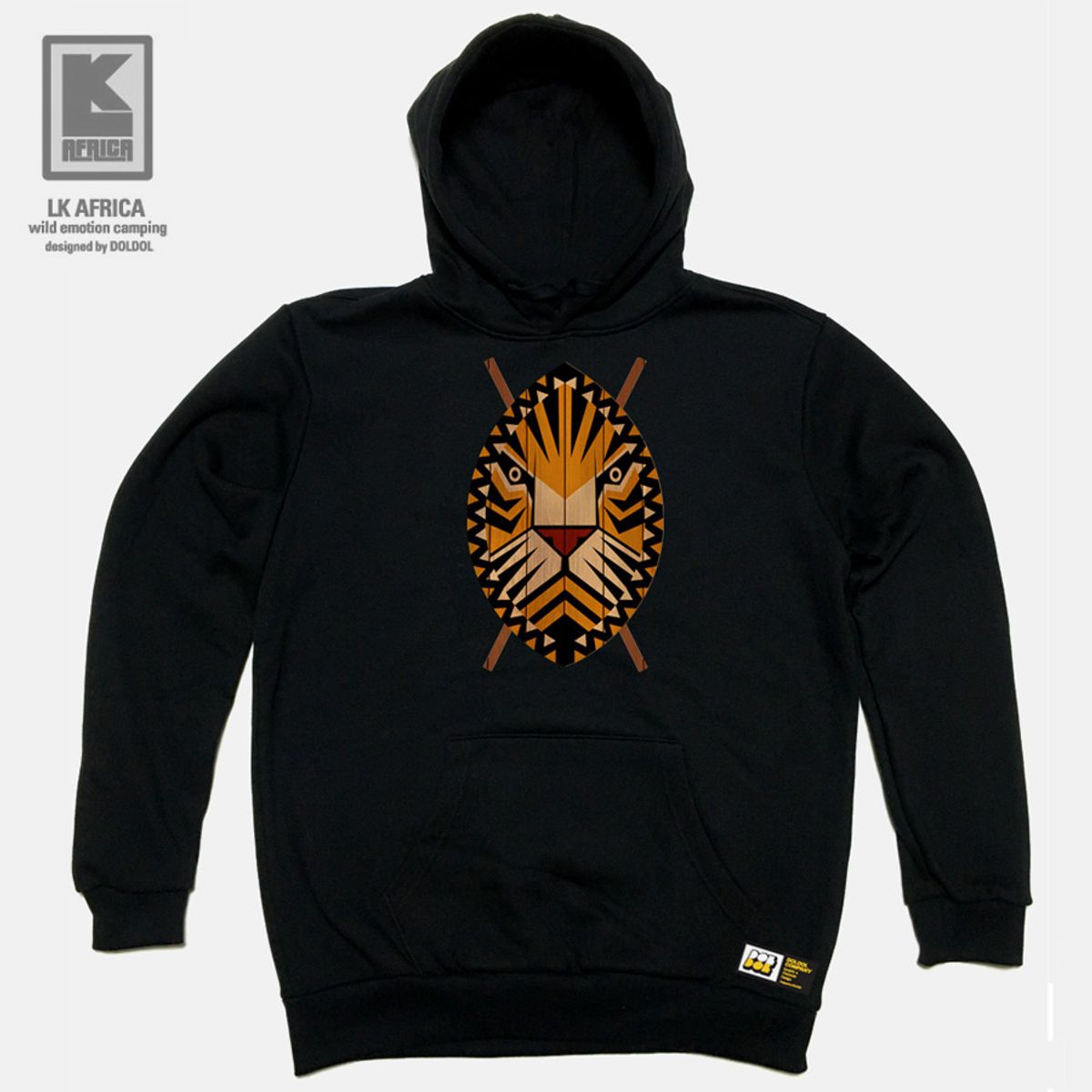 돌돌(DOLDOL) LK-AFRICA_HOODY-07 엘케이 아프리카 캠핑 여행 아웃도어 캐릭터 후드티 후디