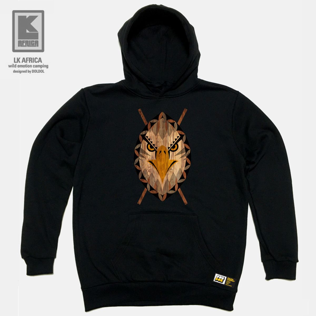 돌돌(DOLDOL) LK-AFRICA_HOODY-08 엘케이 아프리카 캠핑 여행 아웃도어 캐릭터 후드티 후디