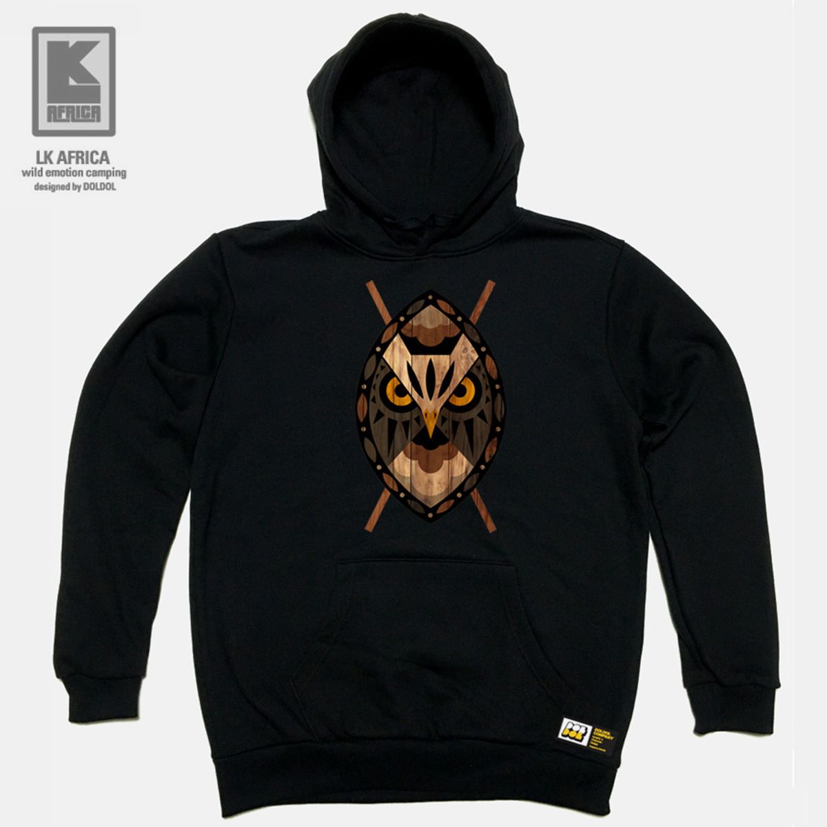 돌돌(DOLDOL) LK-AFRICA_HOODY-09 엘케이 아프리카 캠핑 여행 아웃도어 캐릭터 후드티 후디