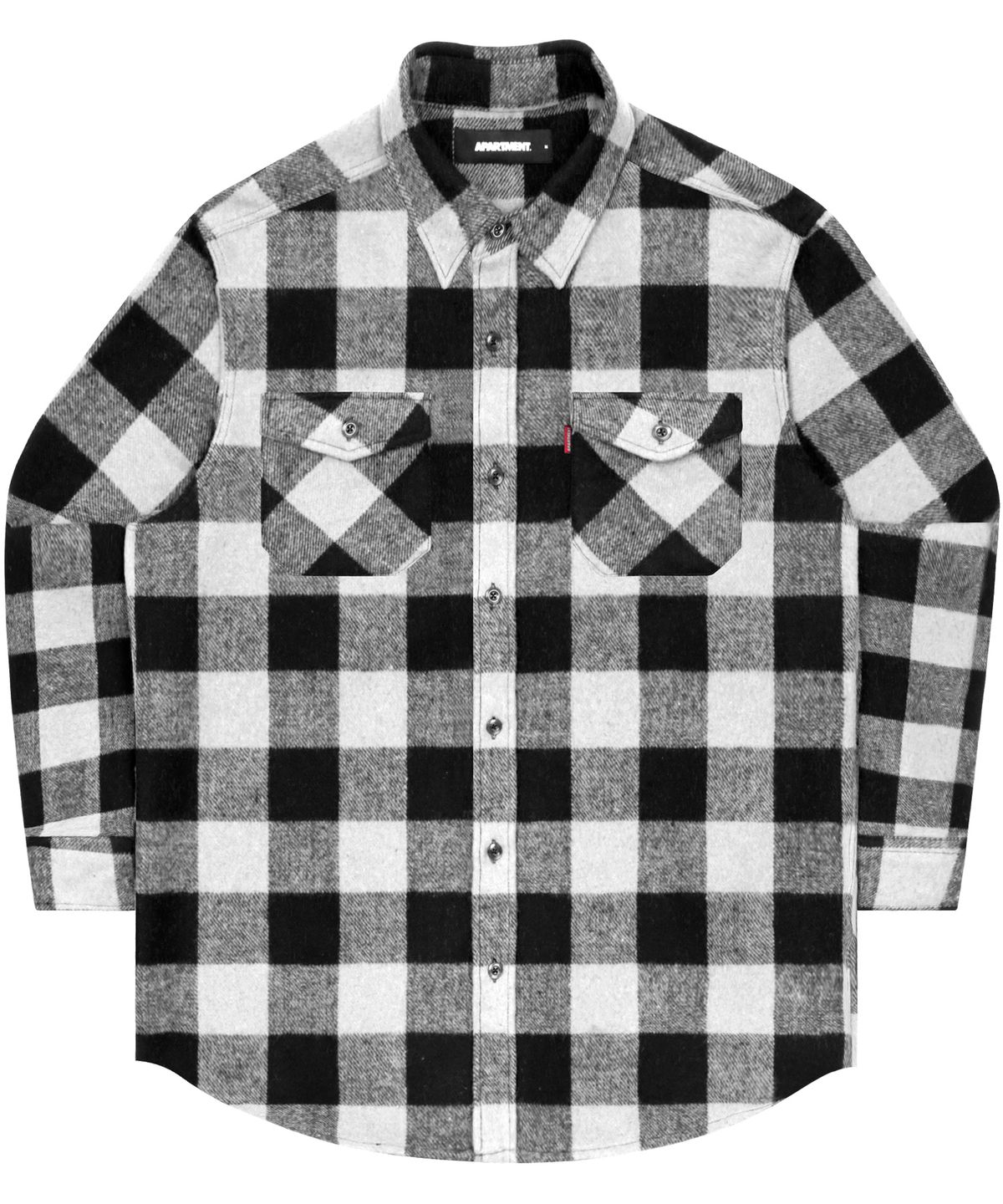 아파트먼트(APARTMENT) Check Club Shirts - Black