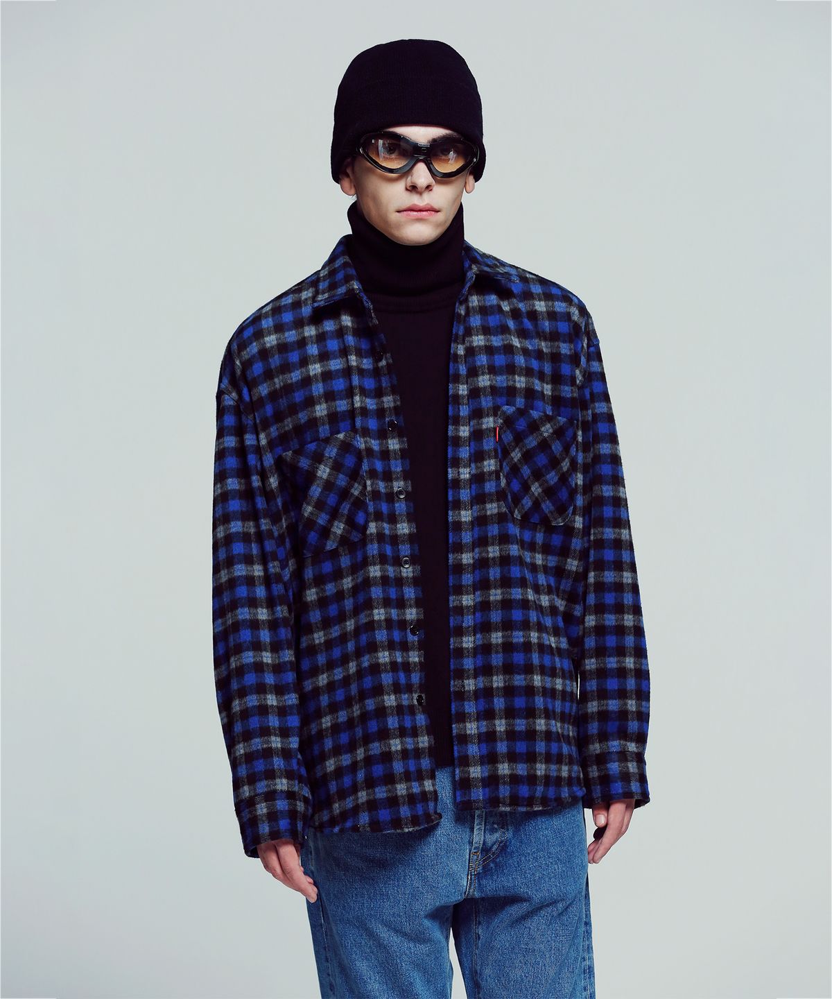 아파트먼트(APARTMENT) King Check Shirts - Blue
