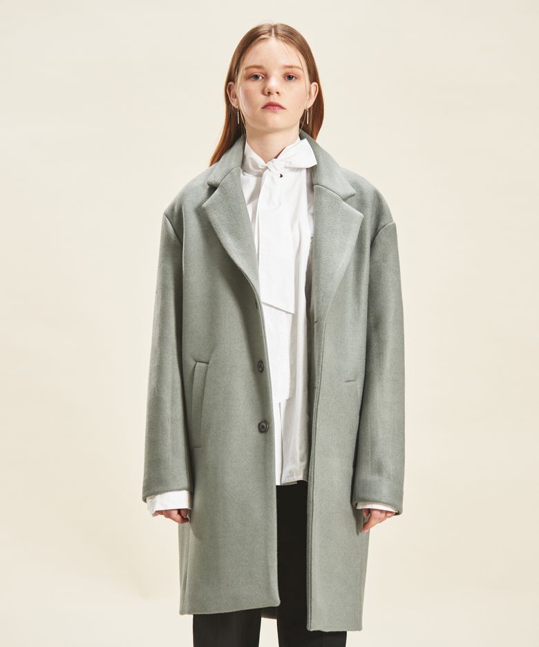 Thinsulate 3 Button Wool Coat KHAKI