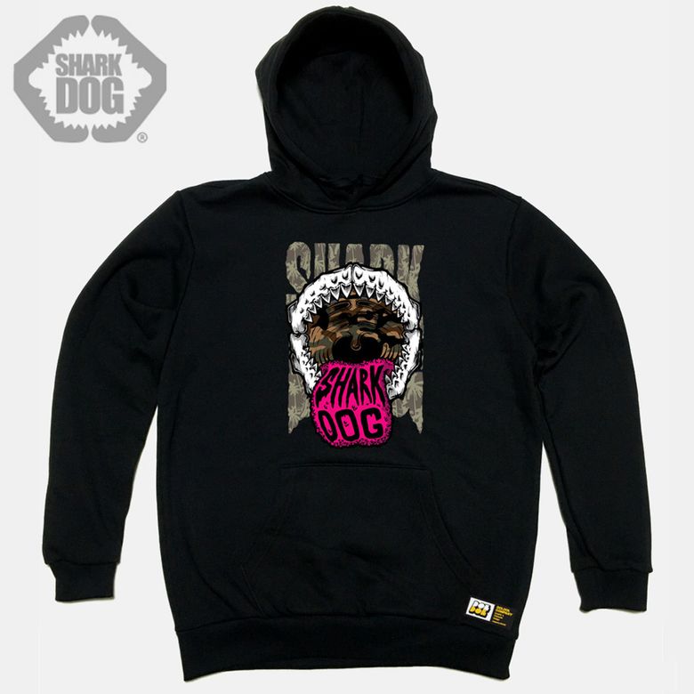 SHARK-DOG-HOODY-03 불독 상어 사크독 서퍼 서핑 캐릭터 후드티 후디