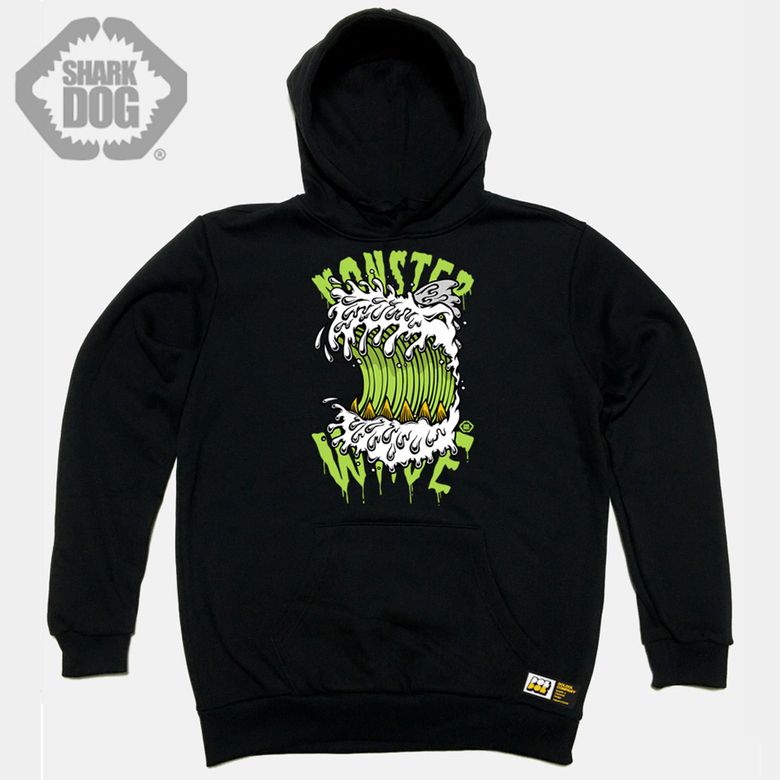 SHARK-DOG-HOODY-04 불독 상어 사크독 서퍼 서핑 캐릭터 후드티 후디
