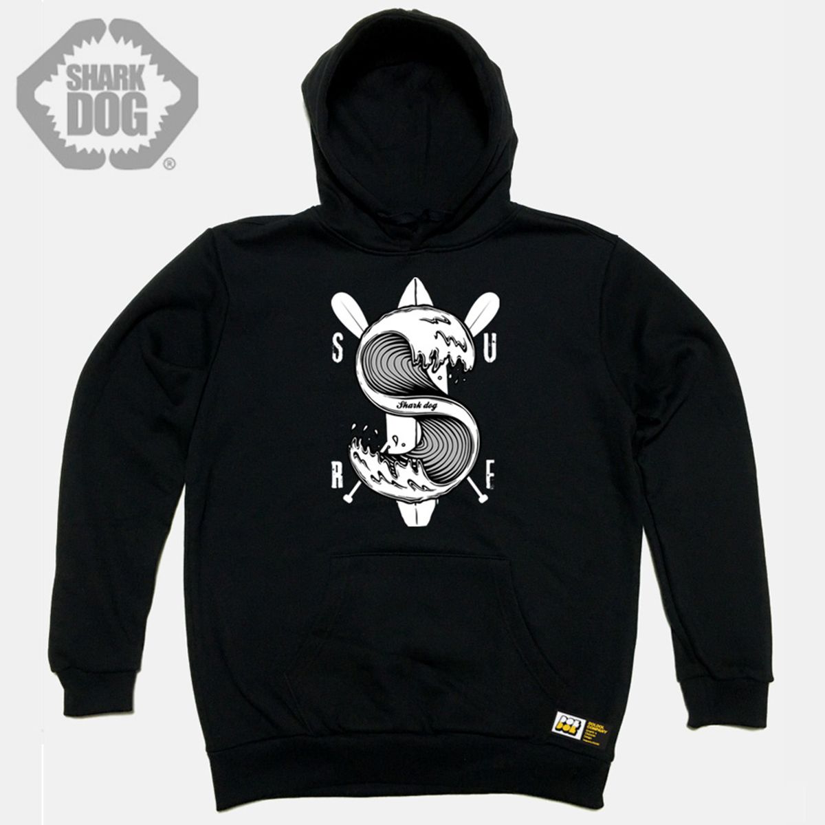 돌돌(DOLDOL) SHARK-DOG-HOODY-06 불독 상어 사크독 서퍼 서핑 캐릭터 후드티 후디