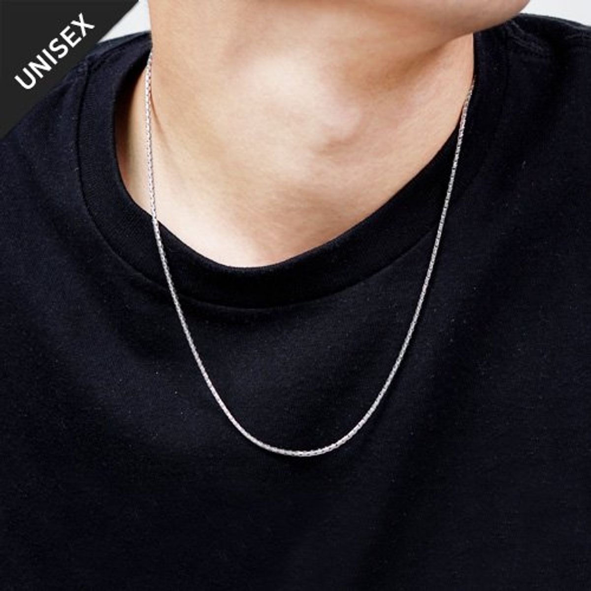 글로리아덴(GLORY_ARDEN) UNISEX] 써지컬스틸 체인목걸이 / GHMN-099  / 2TYPE