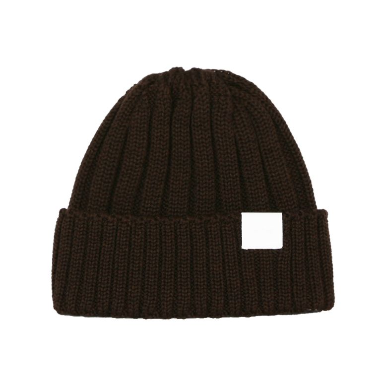Swellmob leather tap beanie -brown-