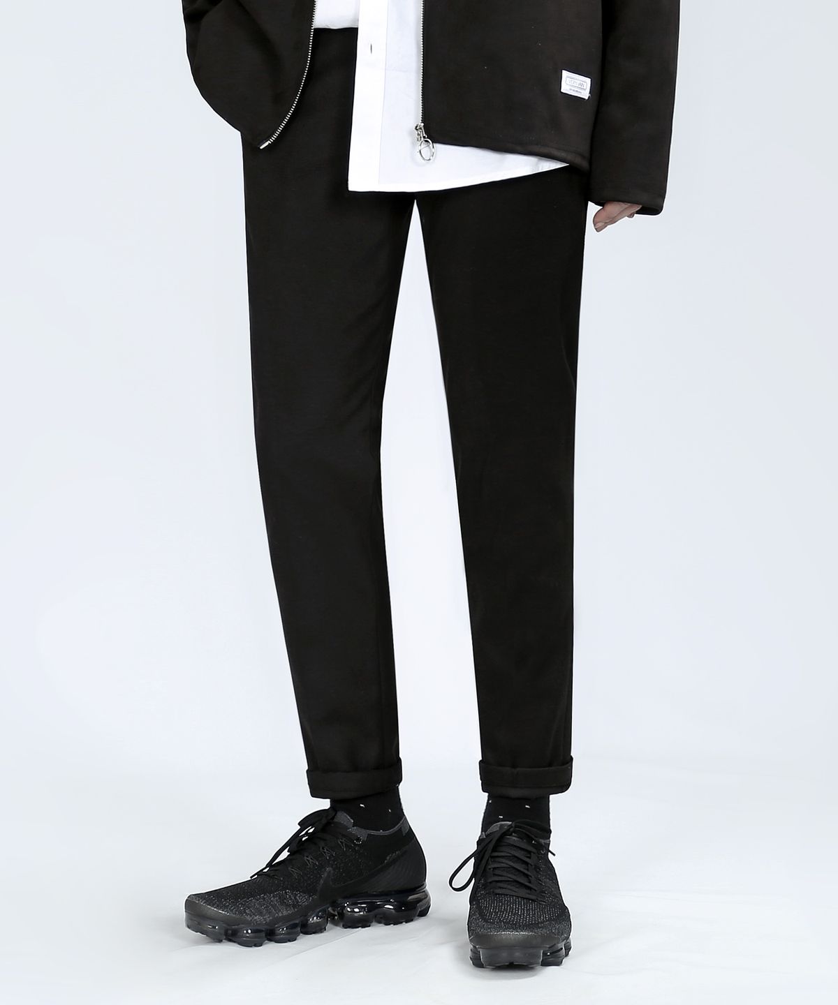 베리베인(VERYVAIN) BT55 WOOLEN SPAN SLACKS (BLACK)