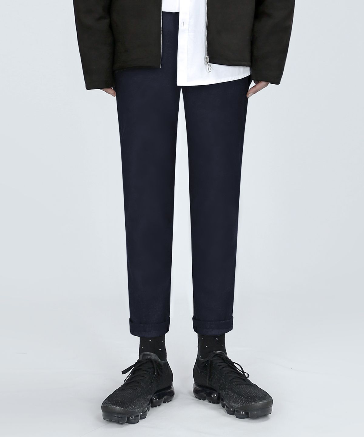 베리베인(VERYVAIN) BT55 WOOLEN SPAN SLACKS (NAVY)