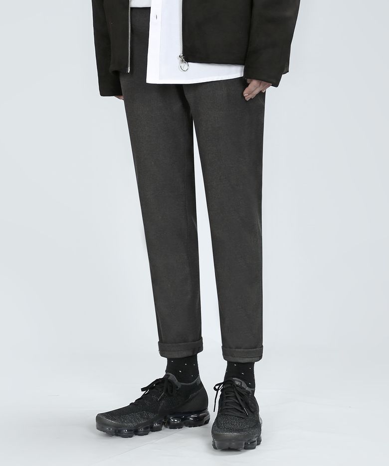 BT55 WOOLEN SPAN SLACKS (GRAY)