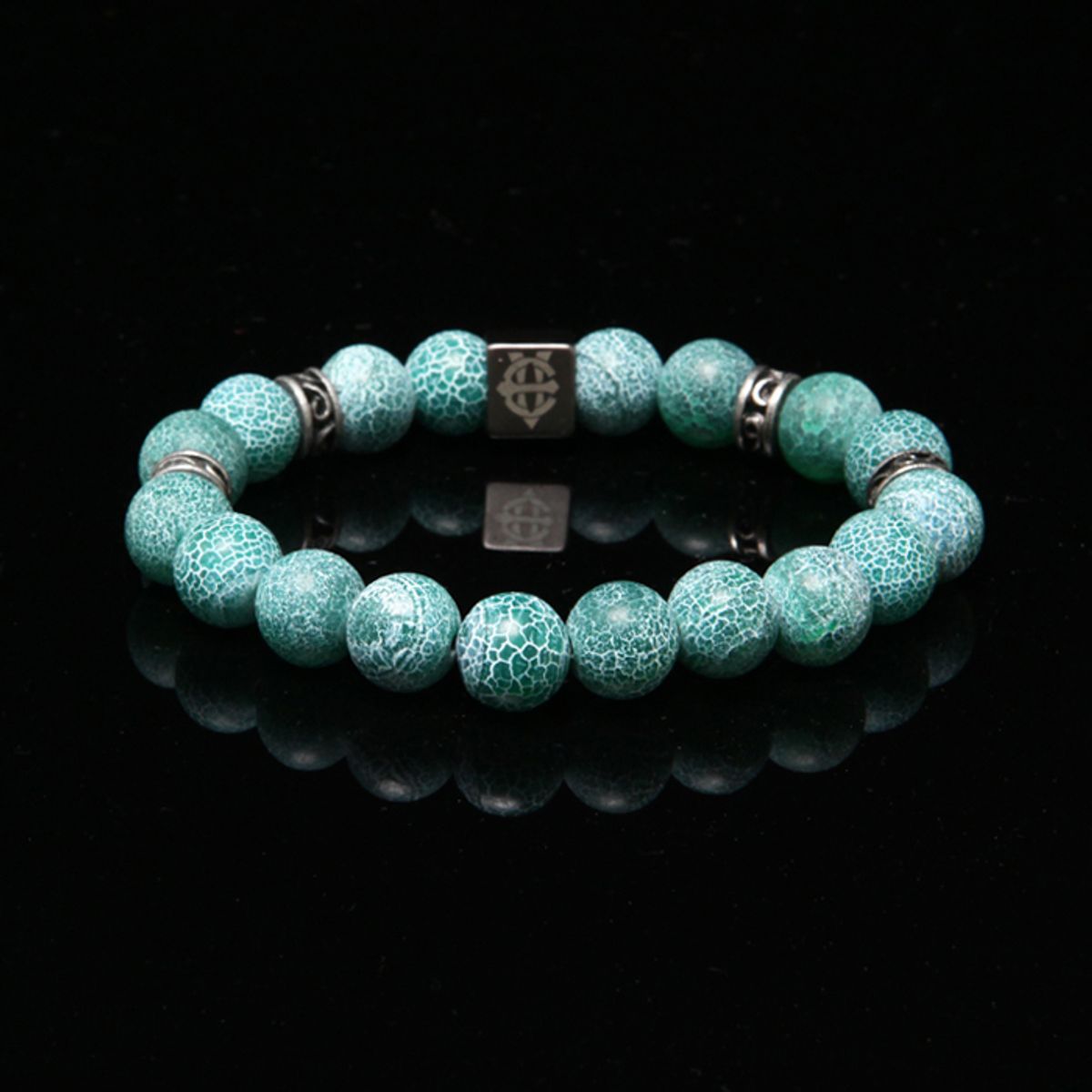 에잇볼륨(EIGHTVOLUME) EV Crack Bead Bracelet(Green)