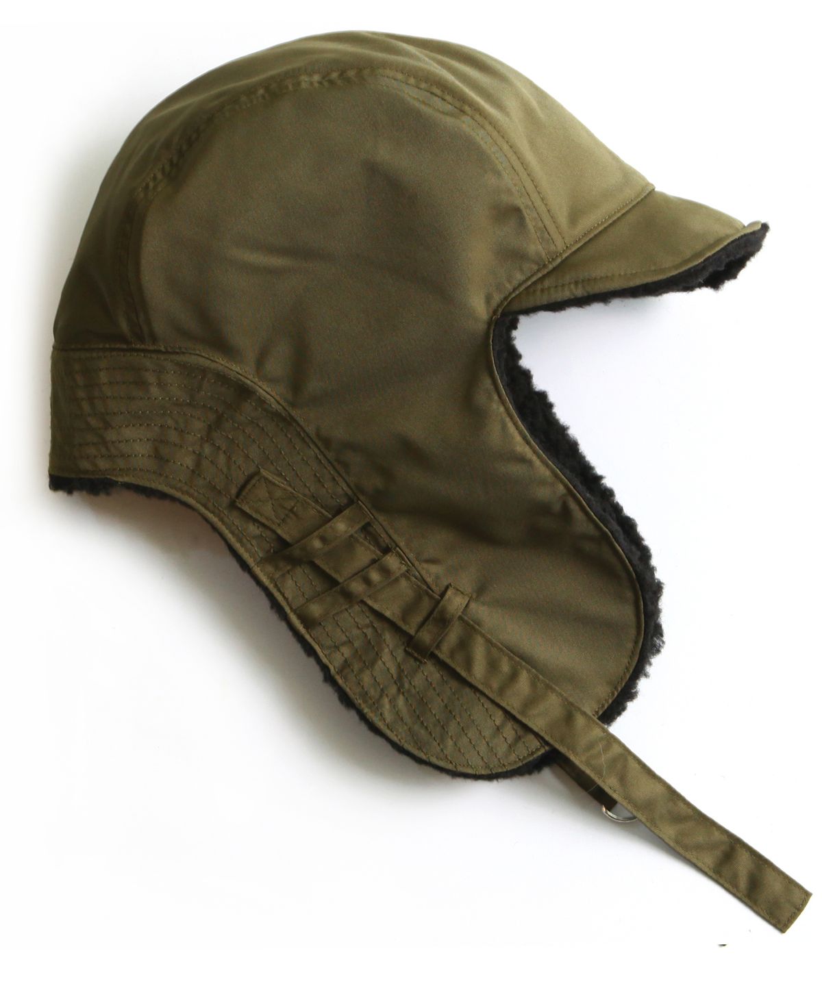 슬리피슬립(SLEEPYSLIP) [unisex]F/W REVERSIBLE SATIN TROOPER HAT KHAKI