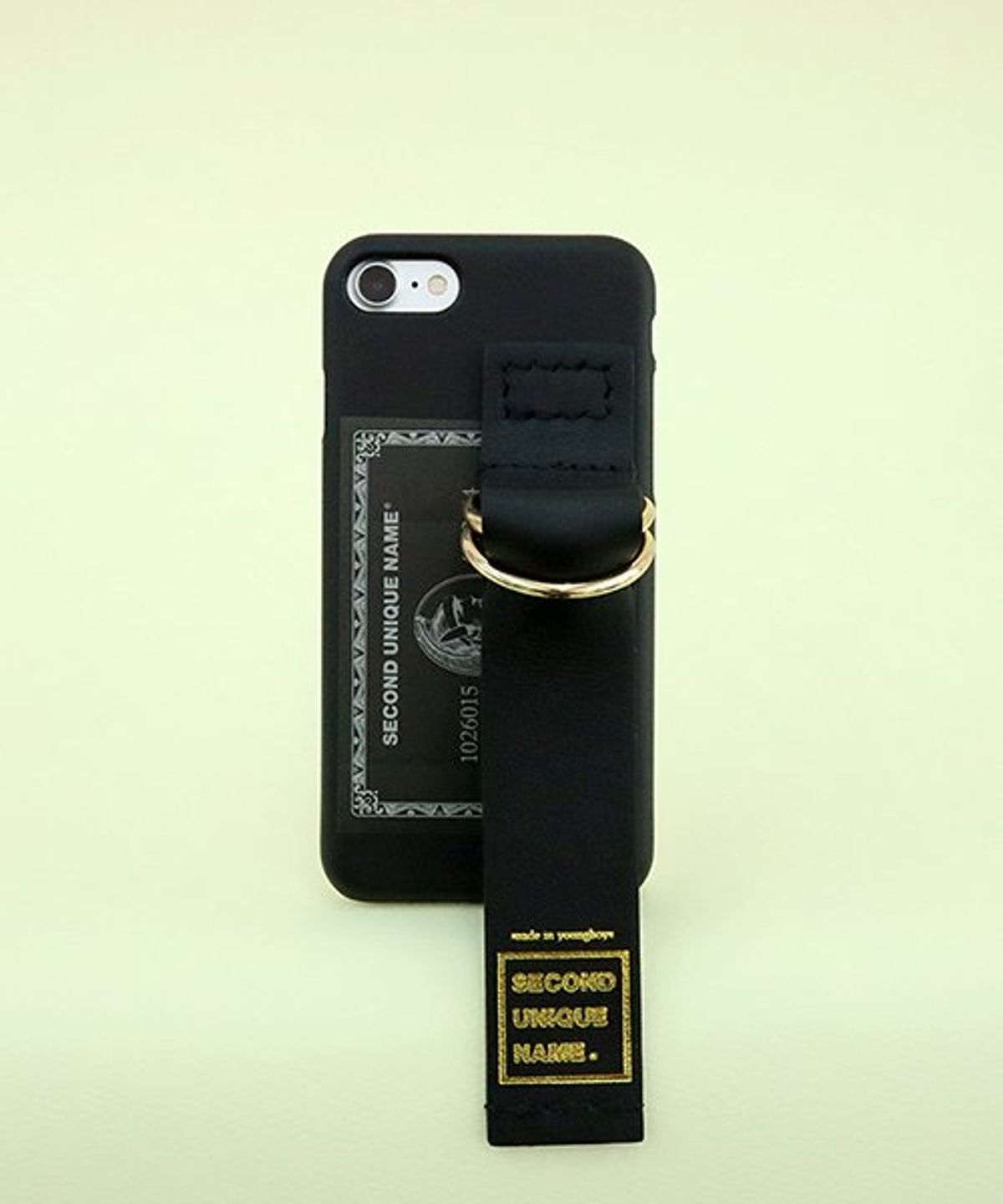 세컨드유니크네임(SECOND UNIQUE NAME) SUN CASE LEATHER CARD BLACK