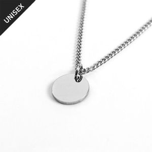 써지컬스틸 코인 목걸이 1 (각인가능) / GHMN-110